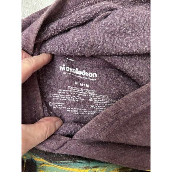 Nickelodeon SpongeBob SquarePants Scream Painting Whimsigoth Purple hoodie Men M - Picture 10 of 14